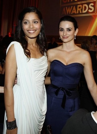Freida Pinto and Penelope Cruz